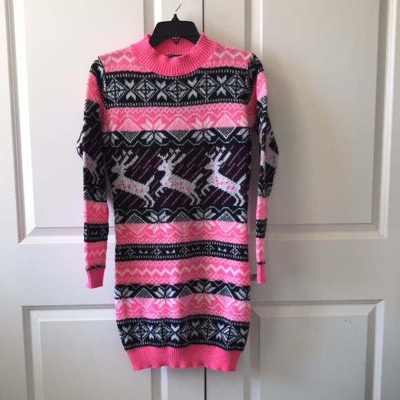 Sweater Dress Xmas Reindeer - Picture 3 of 3